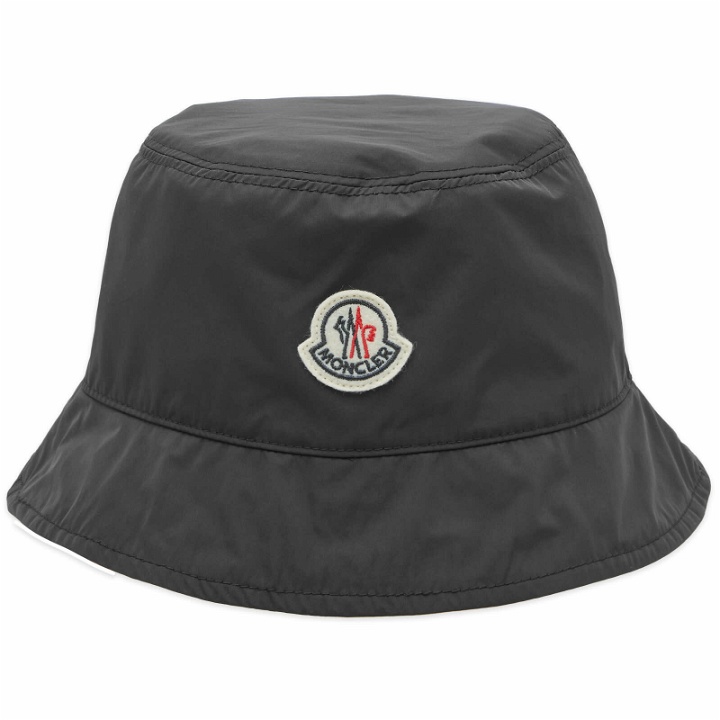 Photo: Moncler Men's Logo Badge Bucket Hat in Black