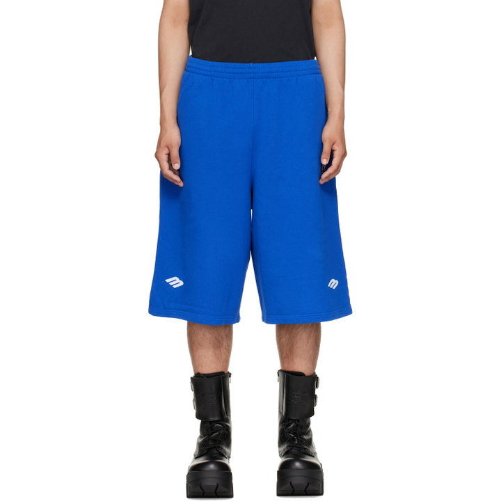 Photo: Balenciaga Blue 3B Football Shorts