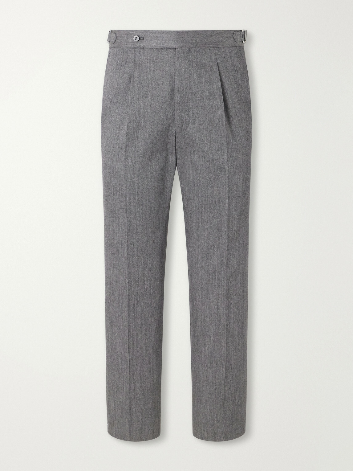Stòffa - Straight-Leg Wool-Twill Trousers - Gray