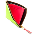 Comme des Garçons SA3100SF Super Fluo Wallet in Yellow/Orange