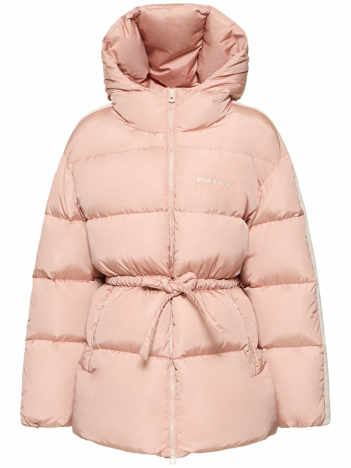 Photo: PALM ANGELS - Belted Nylon Down Jacket