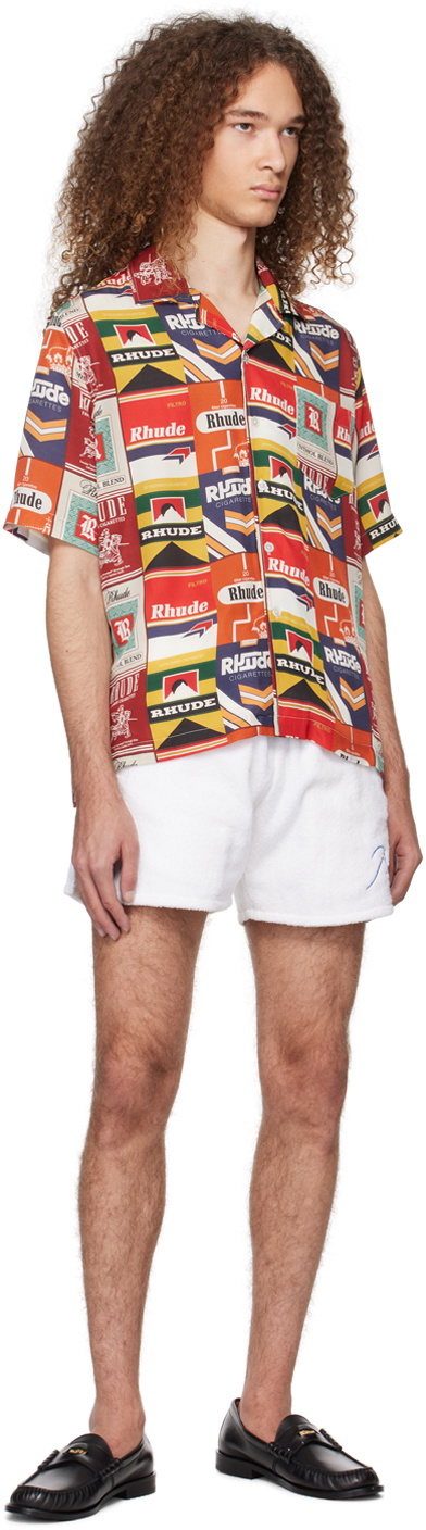Rhude White Three-Pocket Shorts