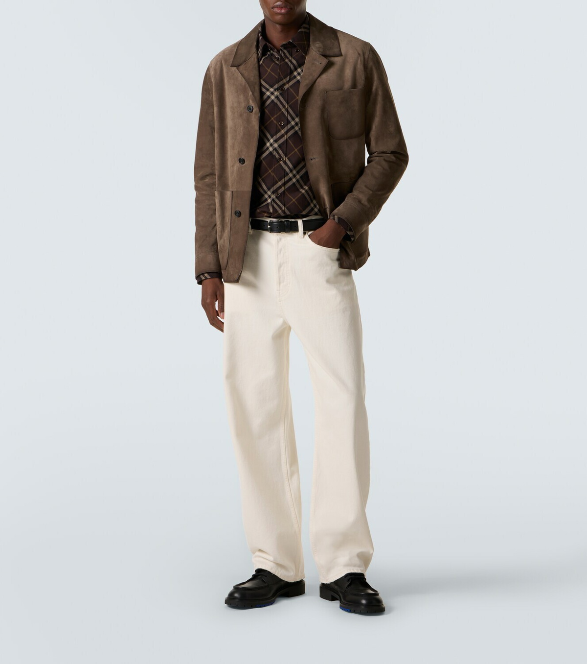 Burberry Rogue leather combat boots