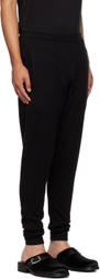 Label Under Construction Black Perforated Lounge Pants
