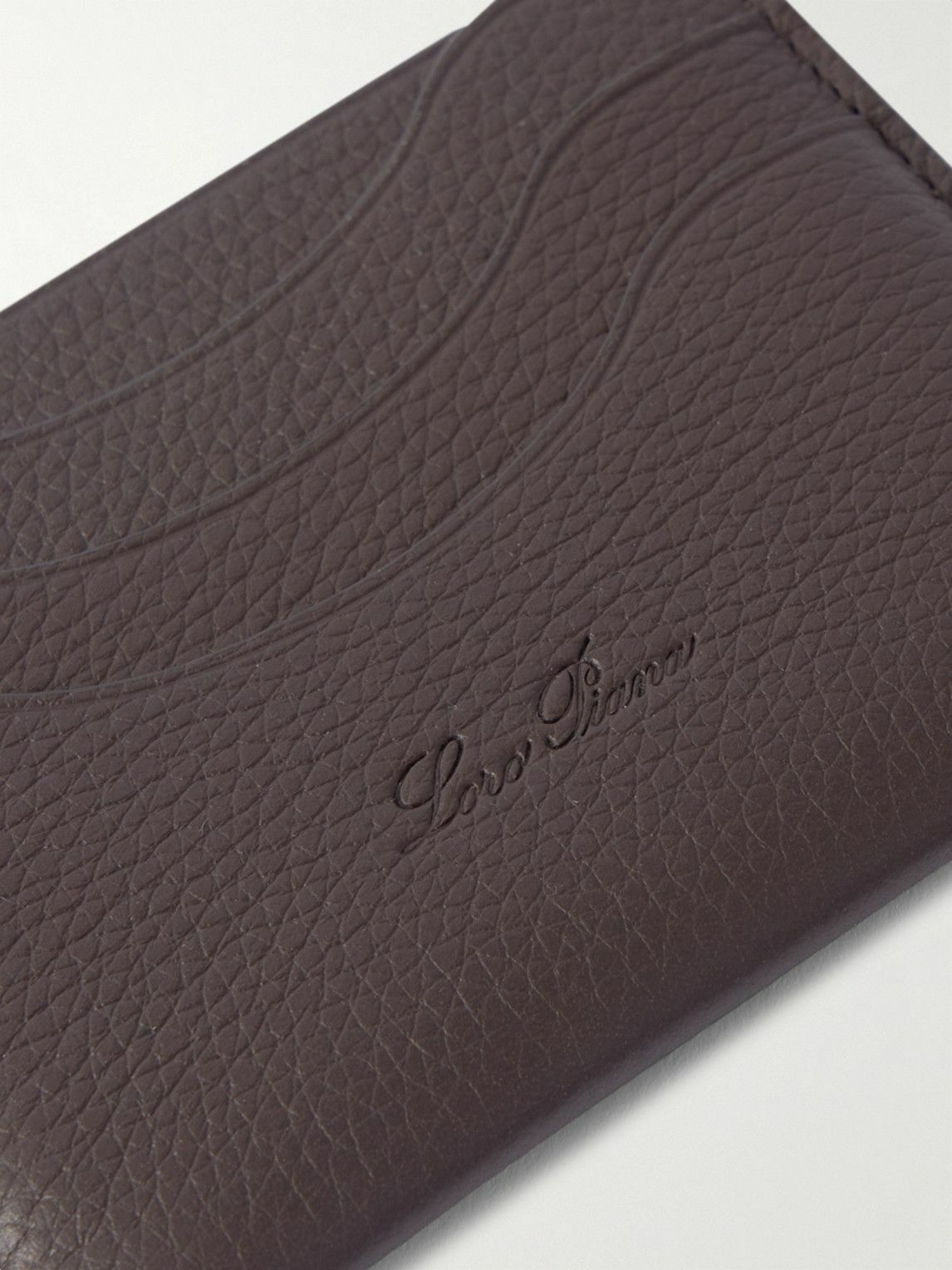 Loro Piana - Logo-Debossed Full-Grain Leather Cardholder