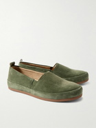 Mulo - Suede Loafers - Green