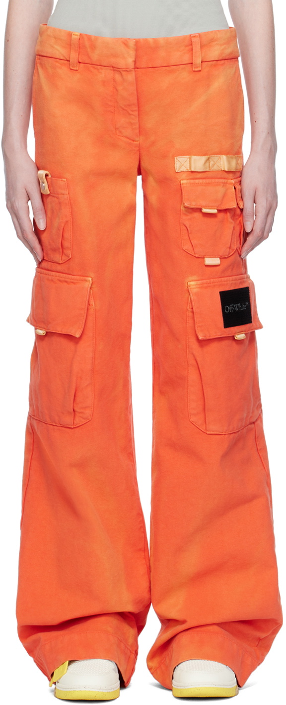 Off-White Orange Toybox Laundry Trousers Off-White