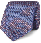 Brioni - 8cm Silk-Jacquard Tie - Navy