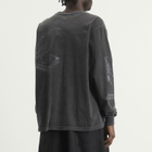 Neighborhood Men's LS-8 Pigment Dyed Long Sleeve T-Shirt in Black