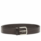 Anderson's Men's Andersons Narrow Stud Trimmed Leather Belt in Brown