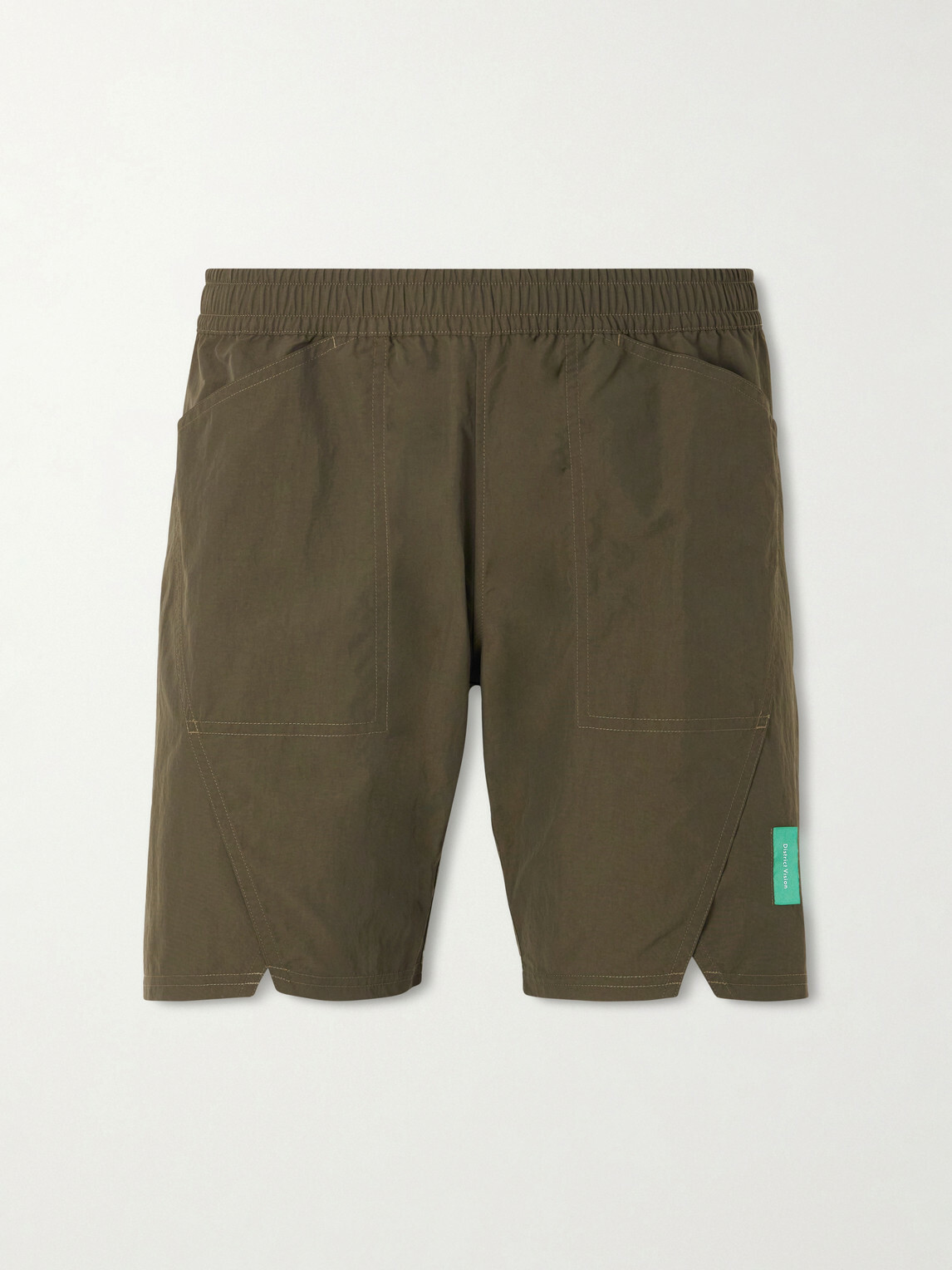 DISTRICT VISION - Taslan Straight-Leg Nylon Shorts - Green