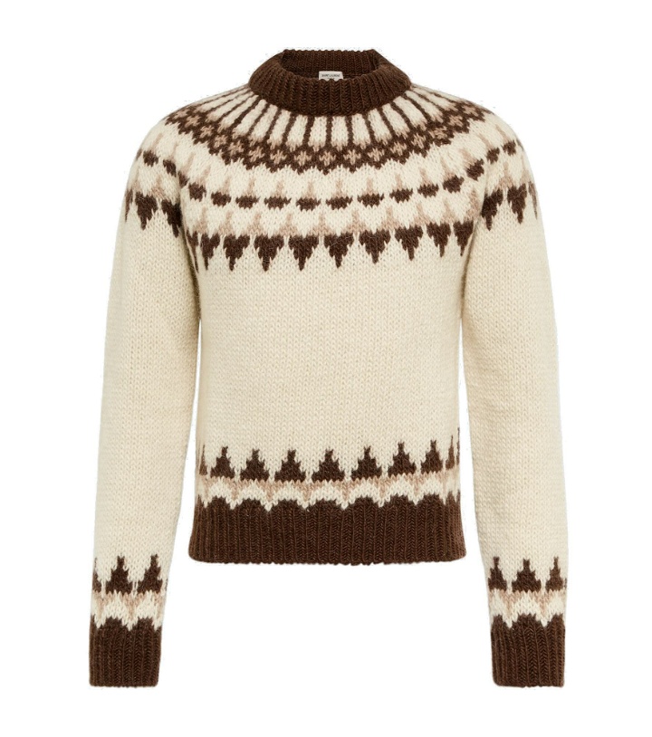 Photo: Saint Laurent - Jacquard wool-blend sweater