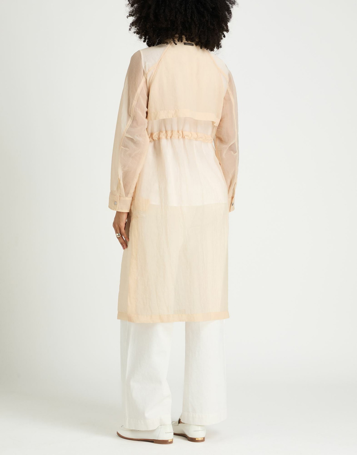 Peserico Womens Overcoat & Trench Coat in Transparent