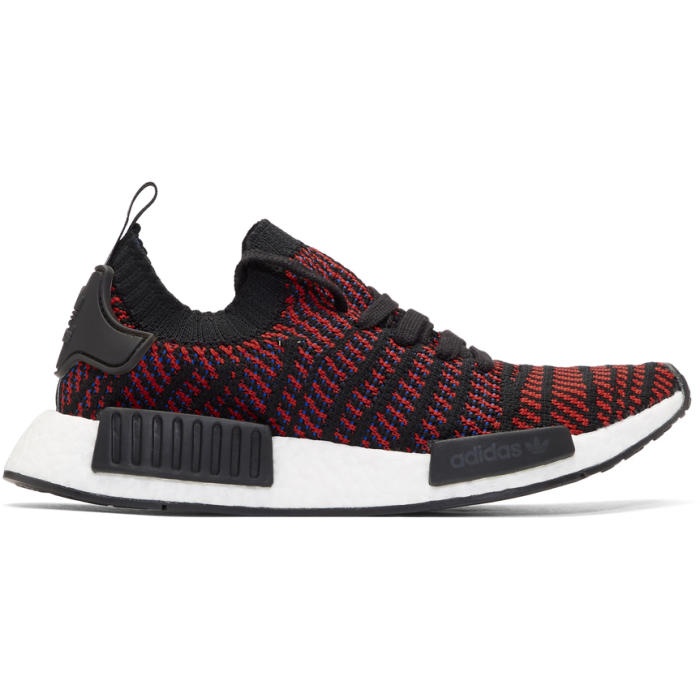 Photo: adidas Originals Red and Black NMD-R1 STLT PK Boost Sneakers