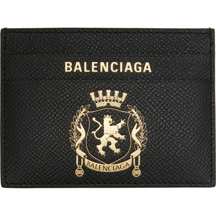 Photo: Balenciaga Black Passport Card Holder
