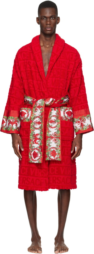 Photo: Versace Red 'I Love Baroque' Bathrobe