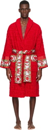Versace Red 'I Love Baroque' Bathrobe