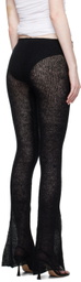 Subtle Le Nguyen Black Brushed Trousers