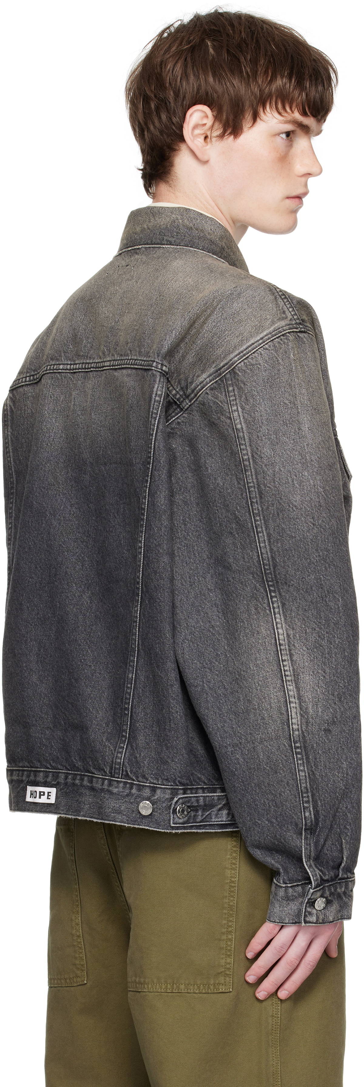 HOPE Gray Boxy Denim Jacket