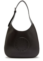 Stella Mccartney Logo Large Faux Leather Hobo bag - Dark Chocolate - One Size