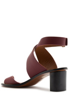 Atp Atelier Gildone 50 Leather Sandals Burgundy