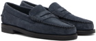 Sebago Navy Classic Dan Rough Out Loafers