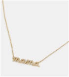 Sydney Evan Mama 14kt yellow gold necklace with diamonds
