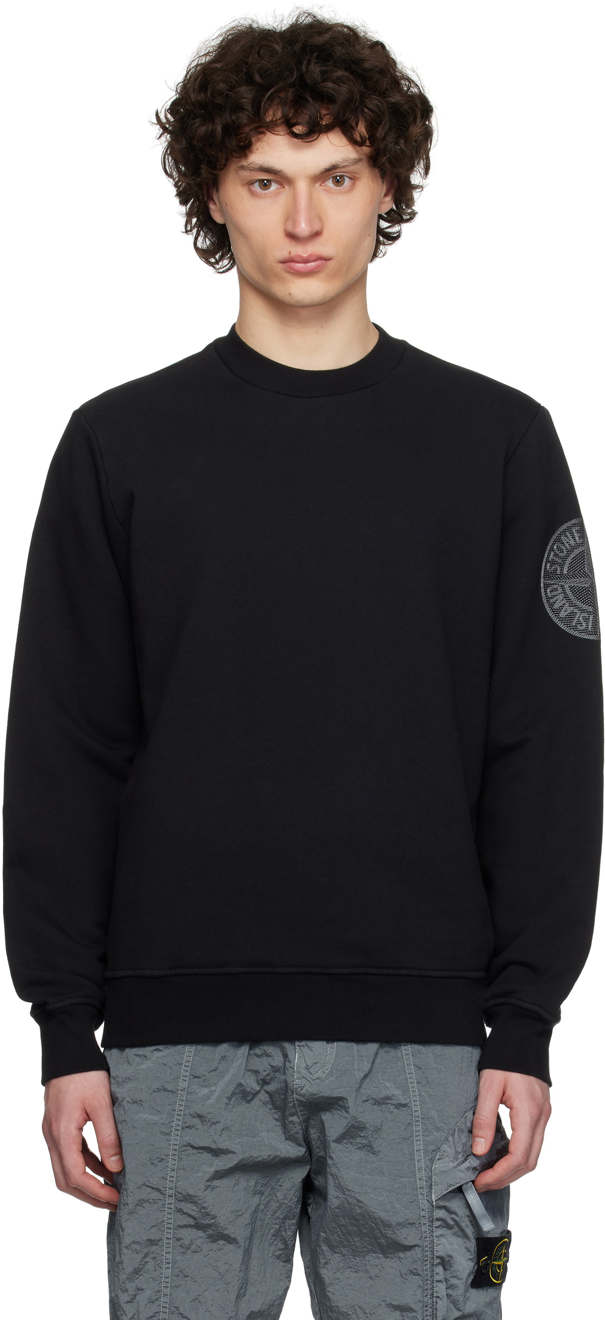 Stone Island Black Ghost Piece Sweatshirt Stone Island Stone Island Black Ghost Piece Sweatshirt Stone Island