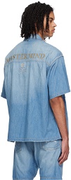 MASTERMIND WORLD Blue Faded Denim Shirt