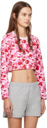 BAPE Pink ABC Camo Long Sleeve T-Shirt