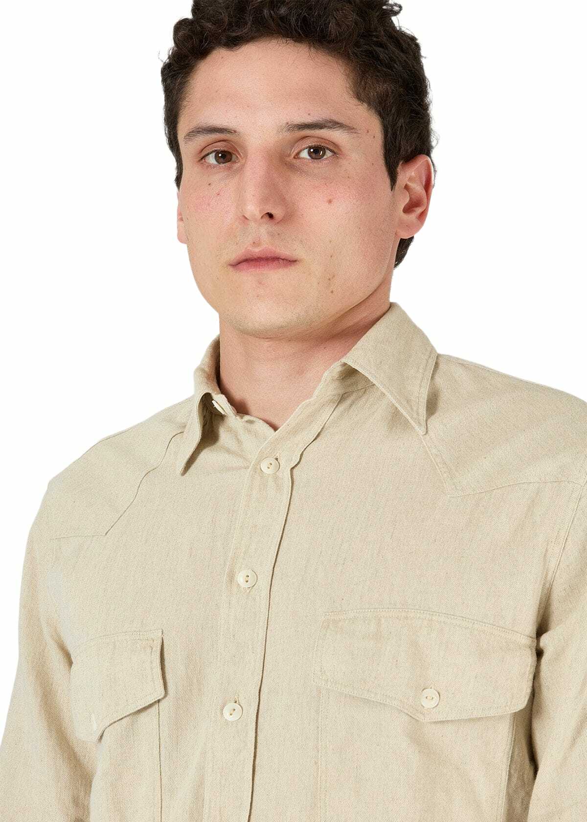 doppiaa Aantide Western Chambray Shirt