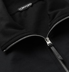 TOM FORD - Jersey Zip-Up Sweatshirt - Black