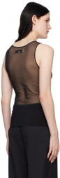 Ludovic de Saint Sernin Black Crystal Tank Top