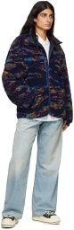R13 Blue Oversized Fleece Jacket