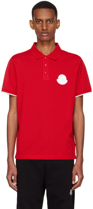 Photo: Moncler Red Cotton Polo