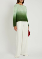 Vince Dip-dye Dégradé Cotton-blend Jumper Cream