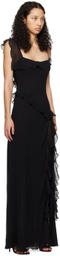GUIZIO Black Avila Maxi Dress