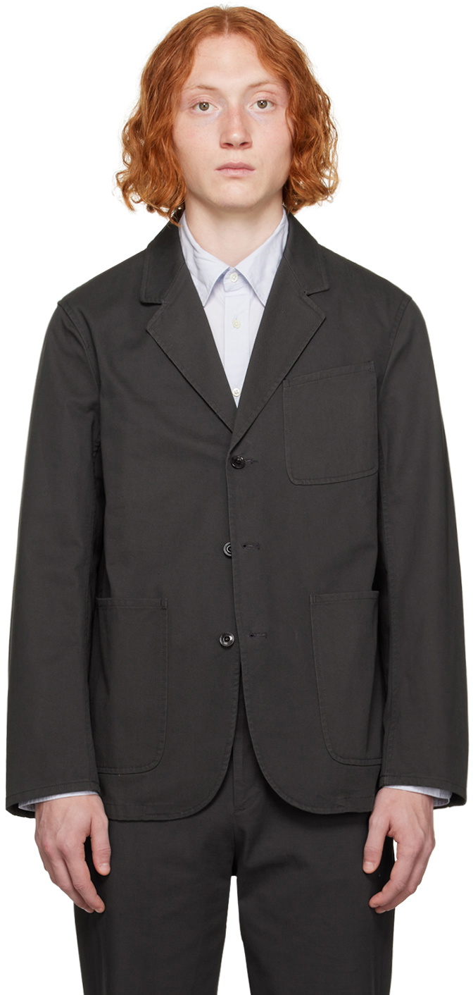 POTTERY Gray Washed Sports Blazer