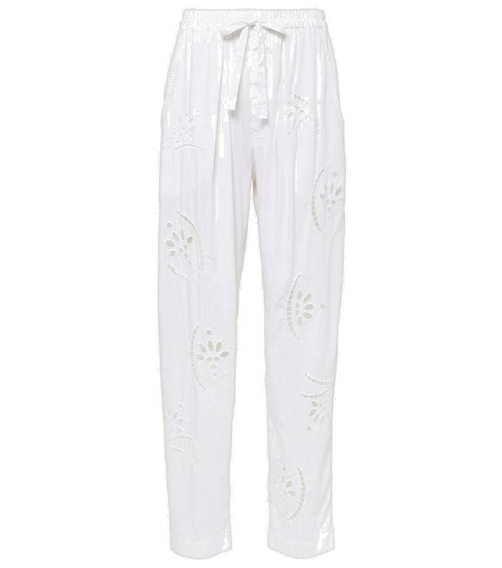 Photo: Isabel Marant Hectorina broderie anglaise wide-leg pants