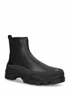 MONCLER - Larue Leather Ankle Boots