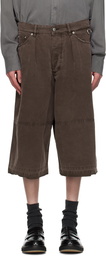 HOPE Brown Oversized Shorts