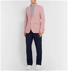 MAN 1924 - Pink Kennedy Slim-Fit Unstructured Linen Blazer - Pink