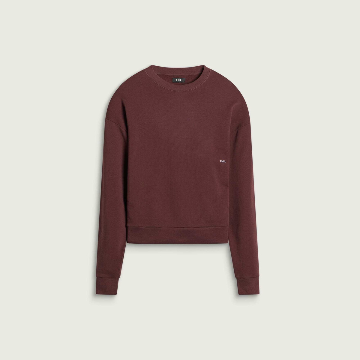 END. Signature Sweatshirt in Oxblood
