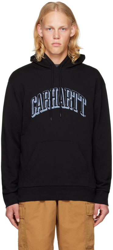 Photo: Carhartt Work In Progress Black Scrawl Hoodie