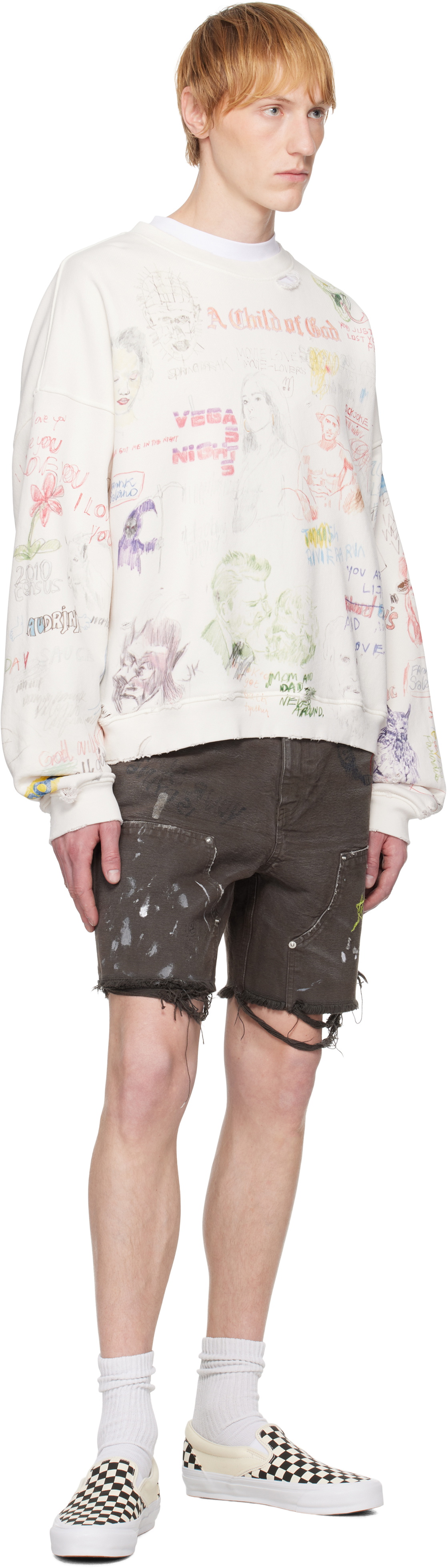 PALY Brown 'This Guy's' Double Knee Shorts