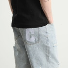 ICECREAM Men's Running Dog Denim Shorts in Heavy Wash Blue