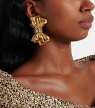 Alessandra Rich Crystal-embellished clip-on earrings