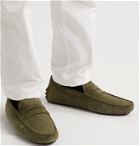 Tod's - Gommino Suede Driving Shoes - Green
