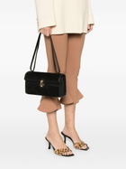 Savette Symmetry 26 In Suede With Smooth Calf Trim in Black