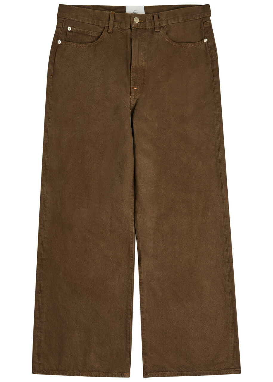 The Elder Statesman Hunter Wide-leg Jeans Brown